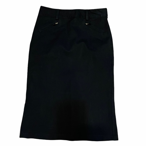 Lauren Ralph Lauren Black Skirt with back Pleats - Picture 1 of 7